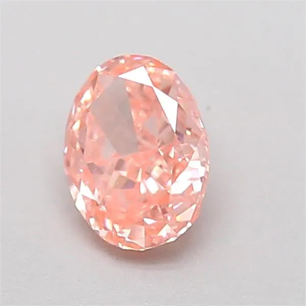0.33ct Oval Lab Grown Diamond (Colour Fancy Vivid Pink, Clarity VVS2, IGI Certified)