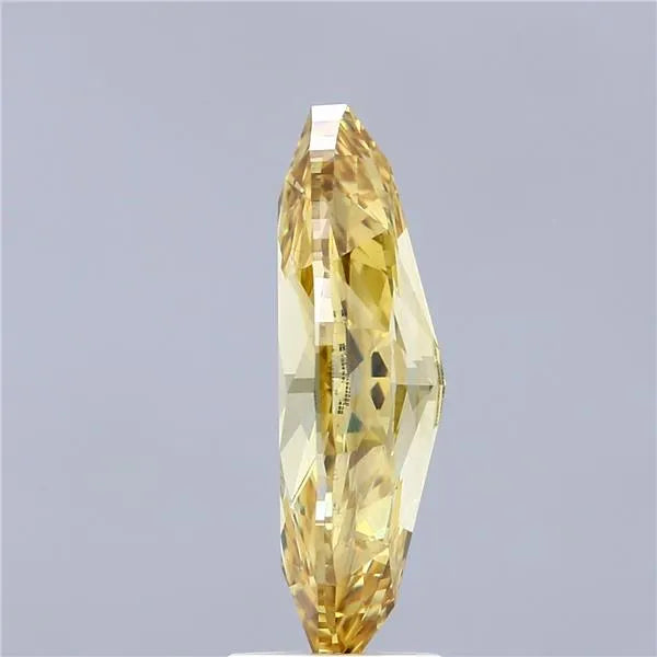 3.49ct Marquise Lab Grown Diamond (Colour Fancy Vivid Yellow, Clarity VS1, IGI Certified)