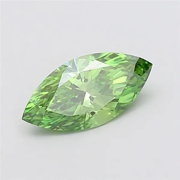 1.54ct Marquise Lab Grown Diamond (Colour Fancy Vivid Green, Clarity VVS2, IGI Certified)