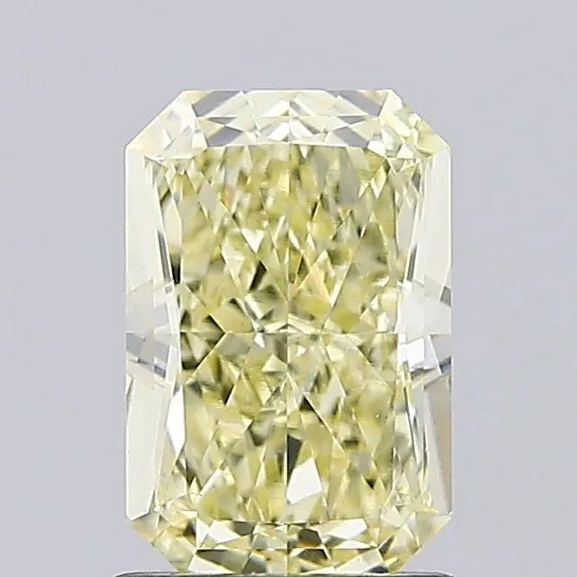 1.55ct Radiant Lab Grown Diamond (Colour Fancy Light Yellow, Clarity VVS2, Cut GD, IGI Certified)