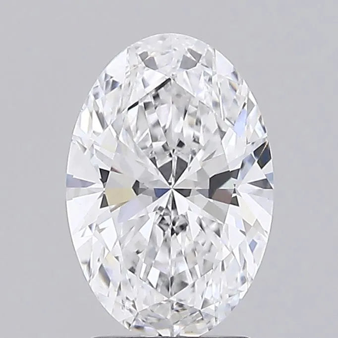 2.00ct Oval Lab Grown Diamond (Colour D, Clarity VVS2, IGI Certified)