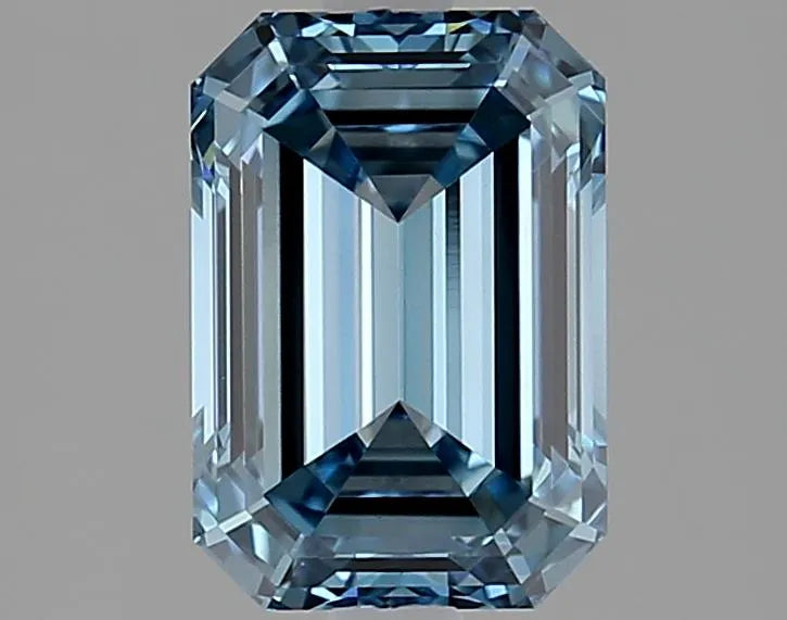 2.01ct Emerald Lab Grown Diamond (Colour Fancy Vivid Blue, Clarity VVS2, IGI Certified)