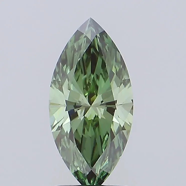 2.07ct Marquise Lab Grown Diamond (Colour Fancy Vivid Green, Clarity VS1, IGI Certified)