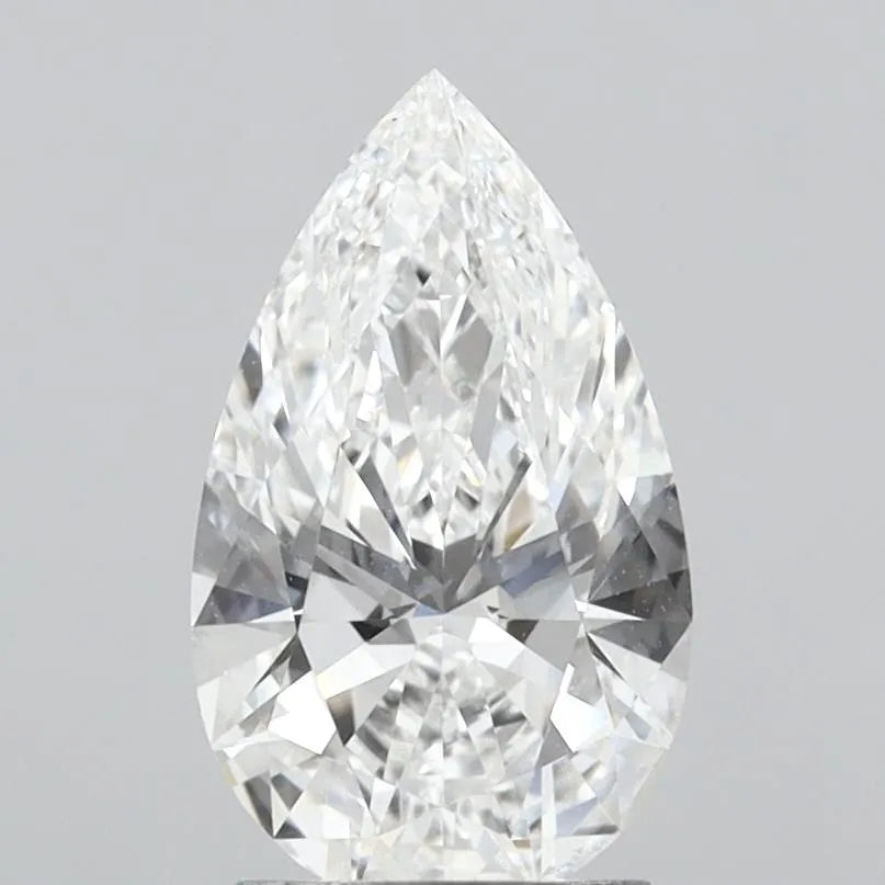 2.10ct Pear Lab Grown Diamond (Colour D, Clarity VVS2, IGI Certified)