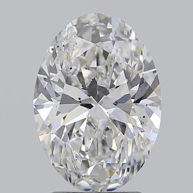 2.50ct Oval Lab Grown Diamond (Colour E, Clarity SI2, IGI Certified)