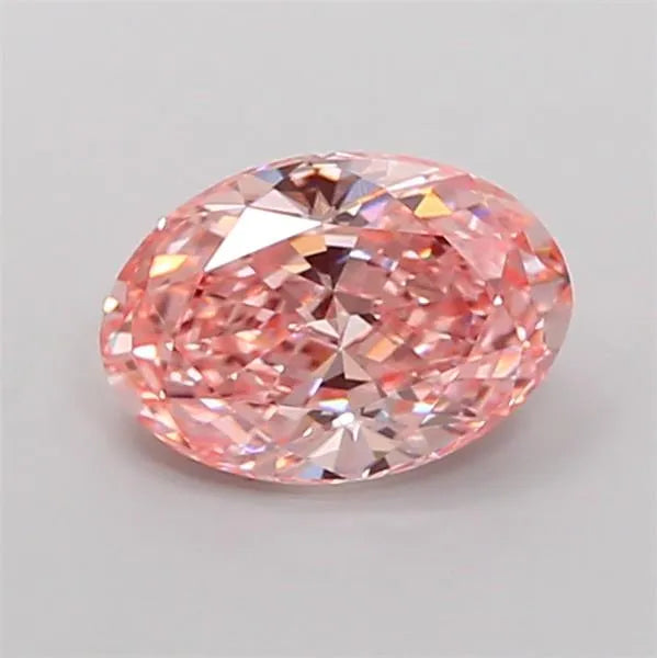 1.54ct Oval Lab Grown Diamond (Colour Fancy Vivid Pink, Clarity VVS2, IGI Certified)