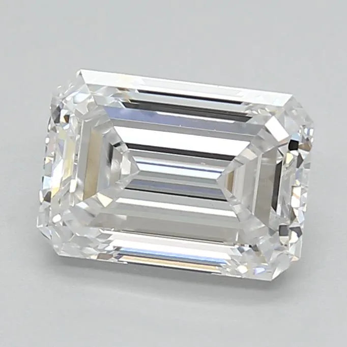1.69ct Emerald Lab Grown Diamond (Colour D, Clarity VVS2, IGI Certified)