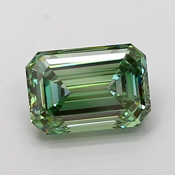 1.47ct Emerald Lab Grown Diamond (Colour Fancy Vivid Green, Clarity VS1, IGI Certified)