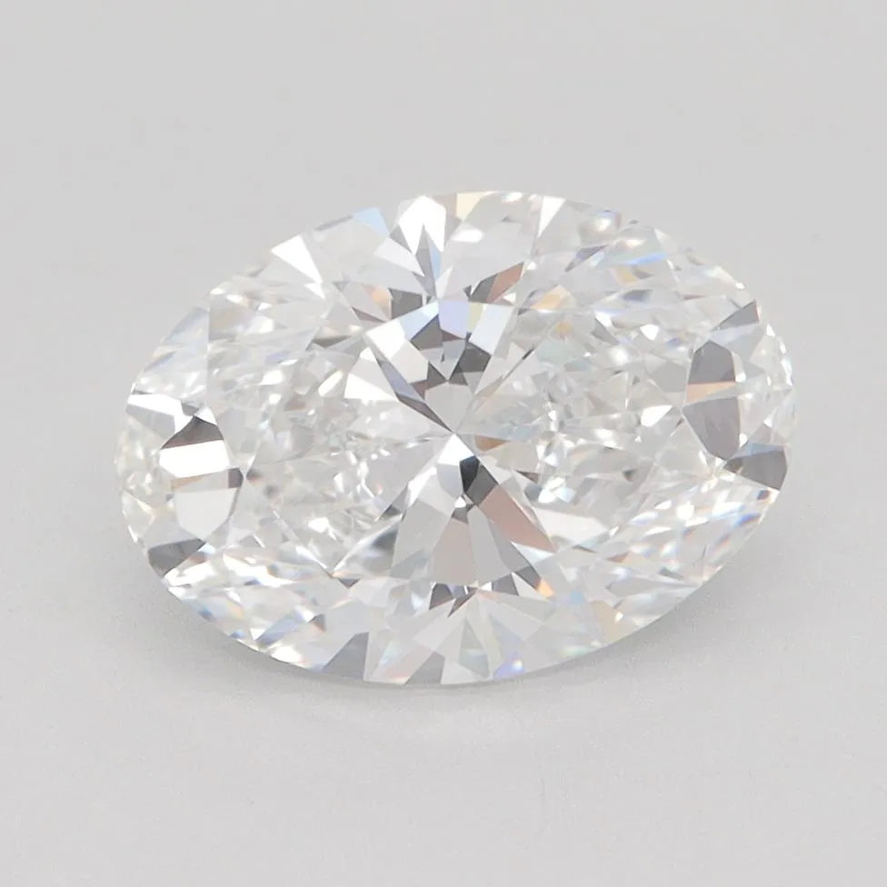 2.00ct Oval Lab Grown Diamond (Colour D, Clarity VVS2, IGI Certified)