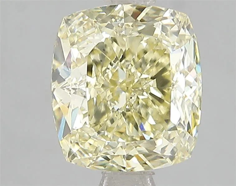 2.58ct Cushion modified Lab Grown Diamond (Colour Fancy Yellow, Clarity VS1, IGI Certified)