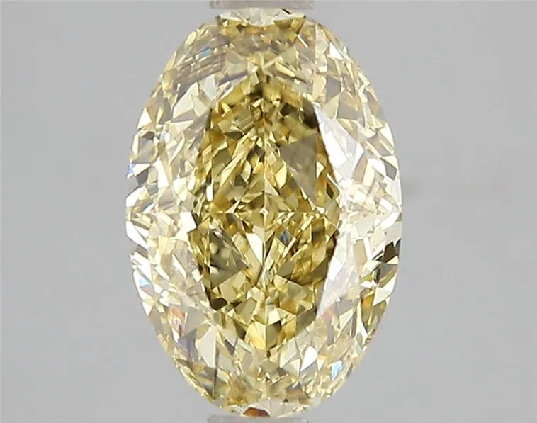 2.59ct Oval Lab Grown Diamond (Colour Fancy Intense Yellow, Clarity SI1, IGI Certified)
