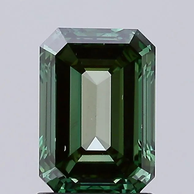 1.58ct Emerald Lab Grown Diamond (Colour Fancy Vivid Green, Clarity VS2, IGI Certified)