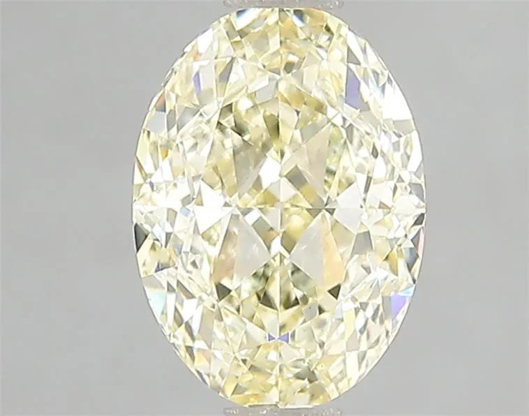 2.02ct Oval Lab Grown Diamond (Colour Fancy Light Yellow, Clarity VS1, IGI Certified)