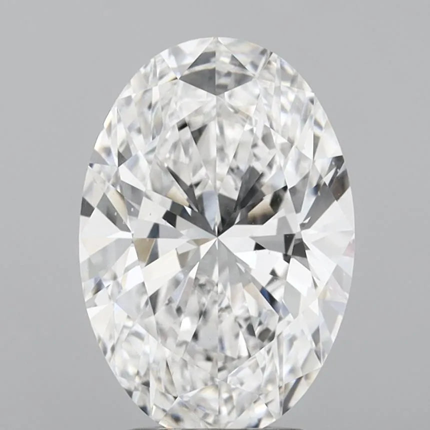 3.05ct Oval Lab Grown Diamond (Colour D, Clarity VS2, IGI Certified)