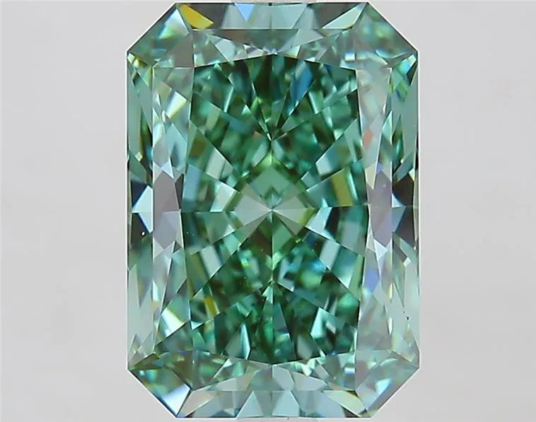 3.06ct Radiant Lab Grown Diamond (Colour Fancy Vivid Green, Clarity VVS2, IGI Certified)