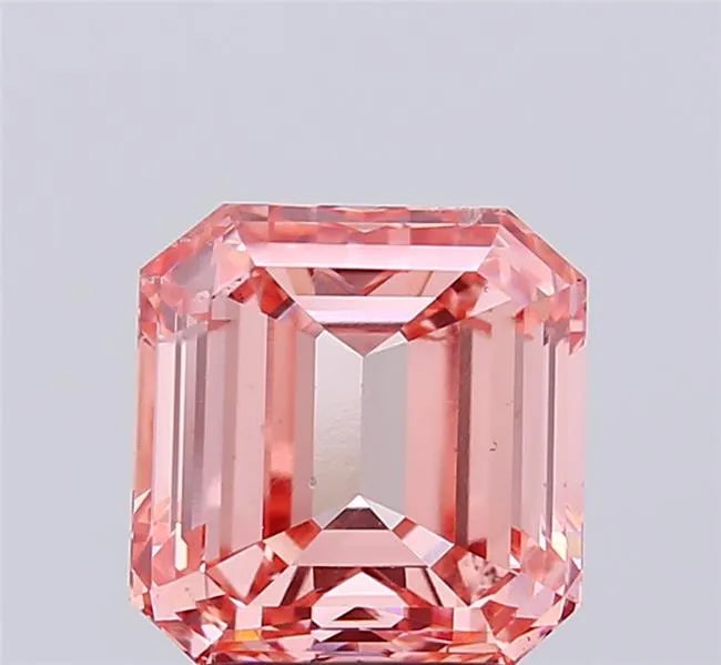 3.50ct Asscher Lab Grown Diamond (Colour Fancy Vivid Pink, Clarity SI1, IGI Certified)