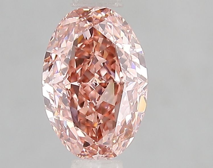 1.10ct Oval Lab Grown Diamond (Fancy Intense Brown Pink, Clarity VVS1, IGI)