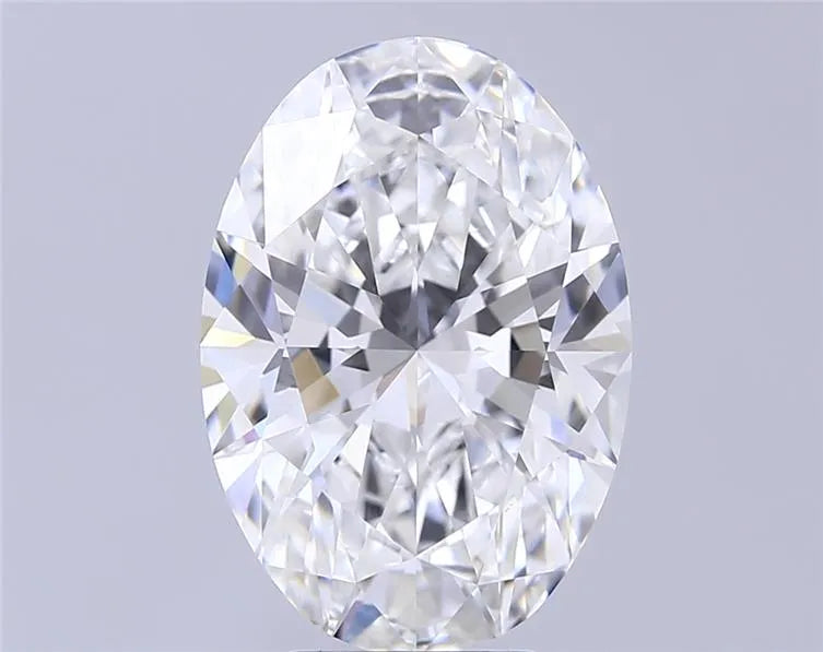 6.09ct Oval Lab Grown Diamond (Colour E, Clarity VVS1, IGI Certified)