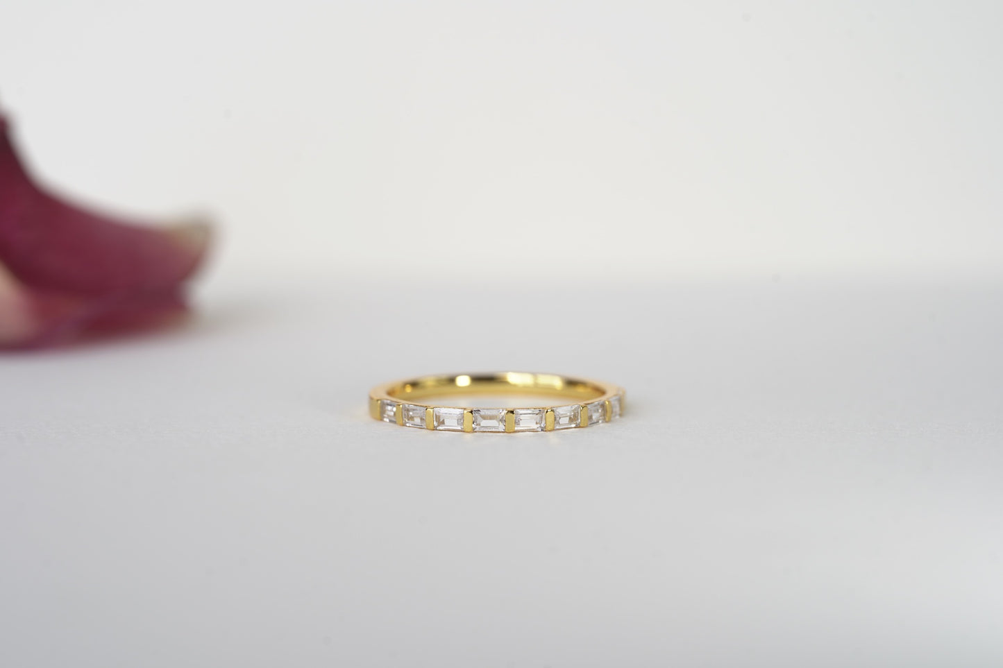 STACCATO | BAGUETTE HALF ETERNITY WEDDING BAND