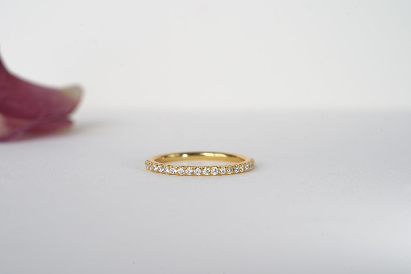 SONATA | 1/2 FRENCH PAVÉ WEDDING BAND