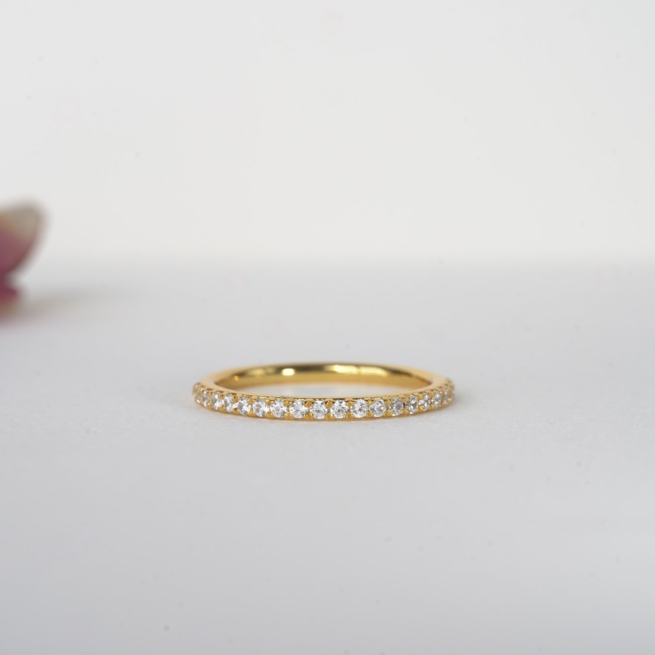 SONATA | 1/2 FRENCH PAVÉ WEDDING BAND