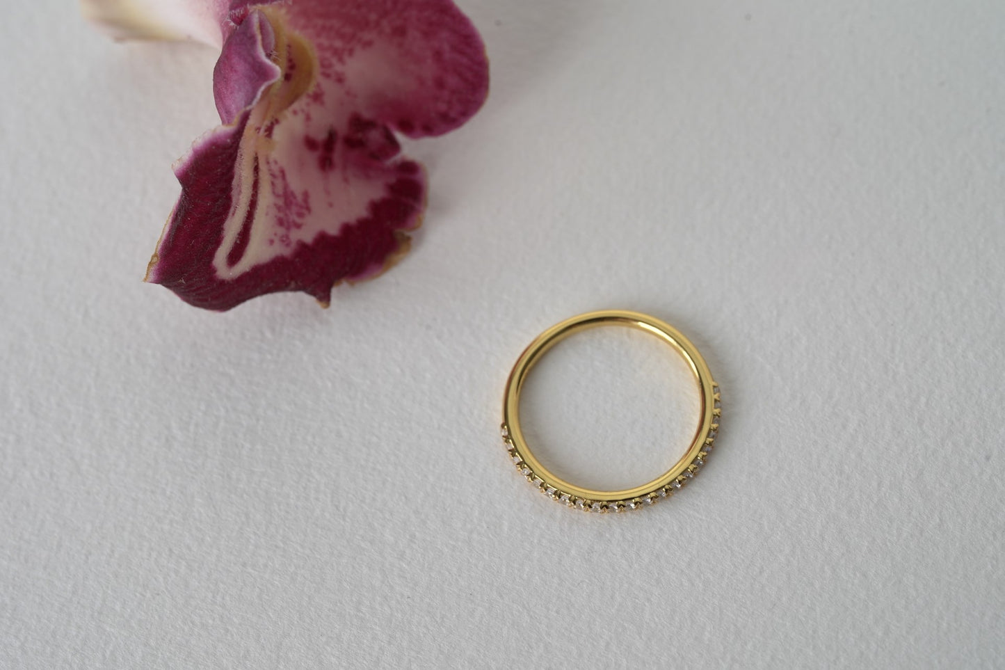 SONATA | 1/2 FRENCH PAVÉ WEDDING BAND