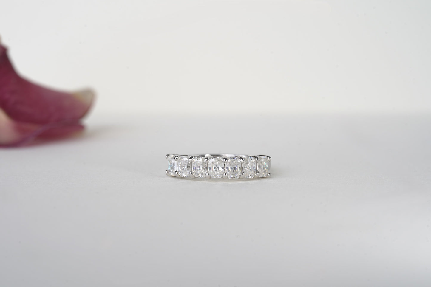COSMOS | RADIANT CUT DIAMOND 1/3 ETERNITY WEDDING BAND
