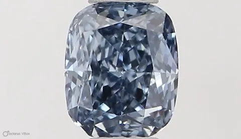 0.30ct Cushion modified Lab Grown Diamond (Colour Fancy Intense Blue, Clarity VS2, Cut VG, IGI Certified)