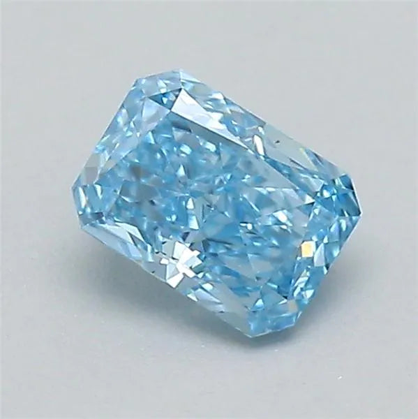 0.30ct Radiant Lab Grown Diamond (Colour Fancy Vivid Blue, Clarity VS1, IGI Certified)