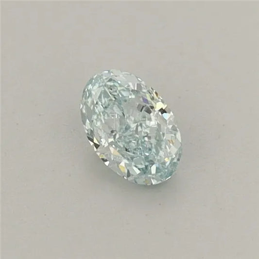 0.31ct Oval Lab Grown Diamond (Colour Fancy Intense Green, Clarity VVS2, IGI Certified)