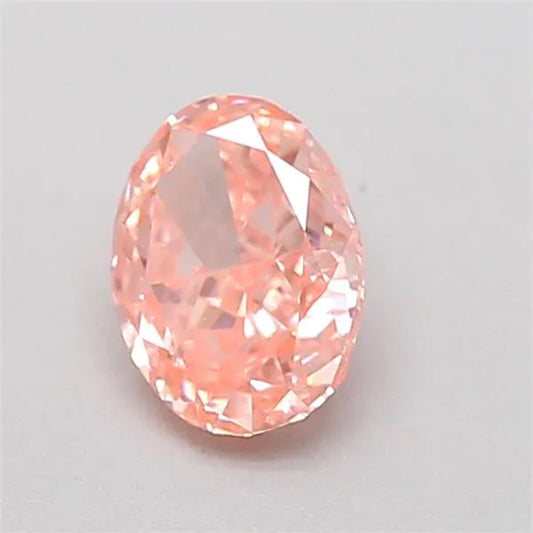 0.33ct Oval Lab Grown Diamond (Colour Fancy Vivid Pink, Clarity VVS2, IGI Certified)