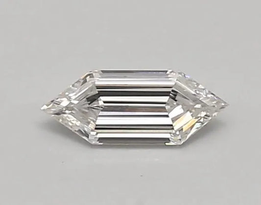 0.41ct Hexagonal Lab Grown Diamond (Colour E, Clarity VVS2, IGI Certified)
