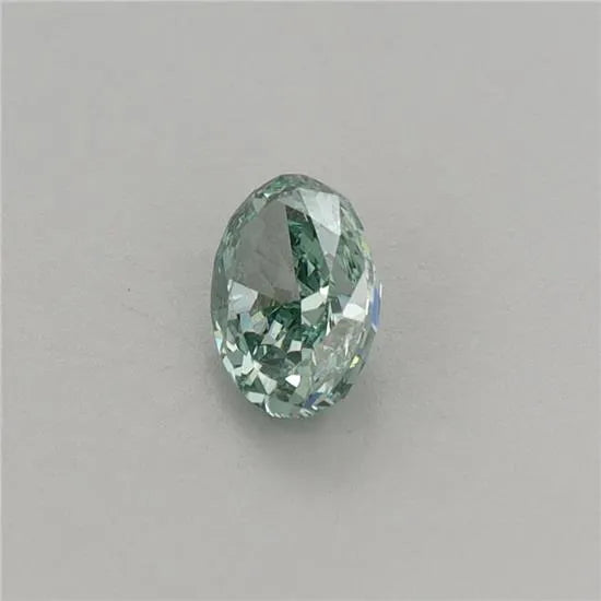 0.50ct Oval Lab Grown Diamond (Colour Fancy Vivid Green, Clarity VS2, IGI Certified)
