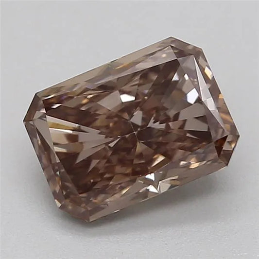 0.78ct Radiant Lab Grown Diamond (Colour Fancy Brown, Clarity VS1, IGI Certified)