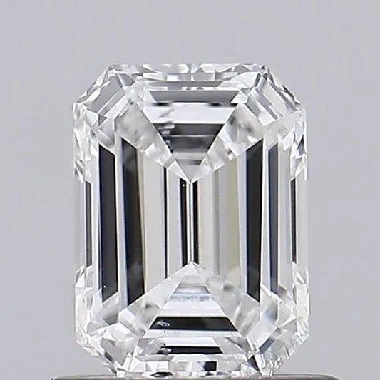 0.80ct Emerald Lab Grown Diamond (Colour F, Clarity SI1, IGI Certified)