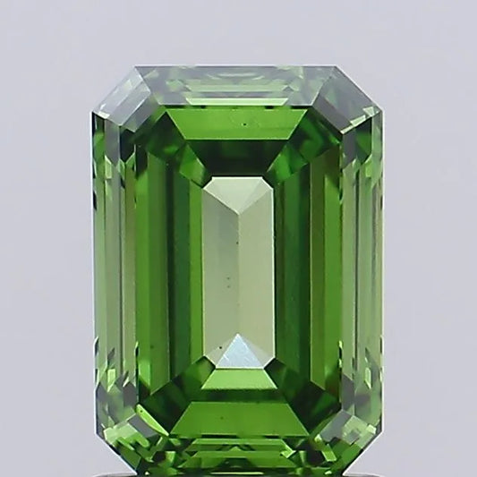 1.21ct Emerald Lab Grown Diamond (Colour Fancy Vivid Green, Clarity VS2, IGI Certified)