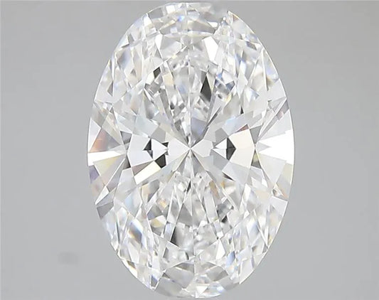 3.00ct Oval Lab Grown Diamond (Colour D, Clarity VVS2, IGI Certified)