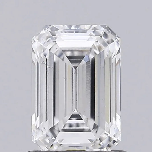 1.00ct Emerald Lab Grown Diamond (Colour F, Clarity VS2, IGI Certified)