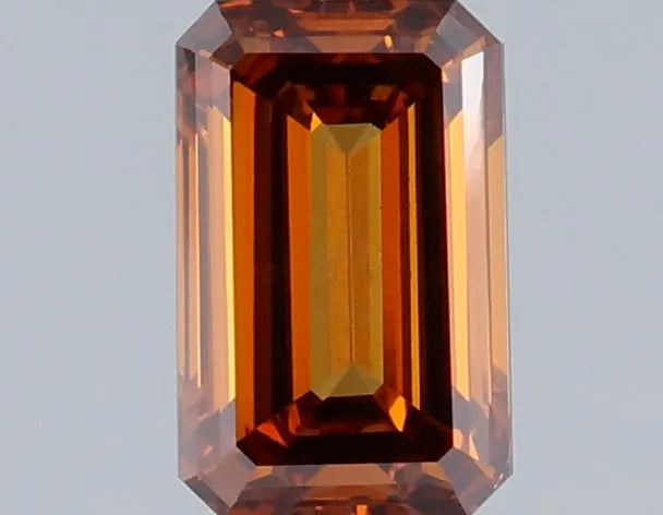 1.00ct Emerald Lab Grown Diamond (Colour Fancy Brown, Clarity VS1, IGI Certified)
