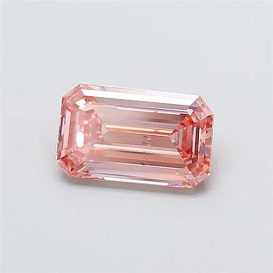 1.00ct Emerald Lab Grown Diamond (Colour Fancy Intense Pink, Clarity SI1, IGI Certified)