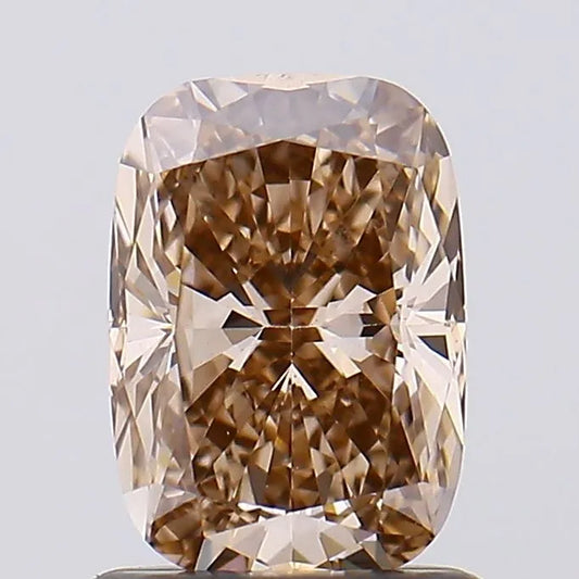 1.01ct Cushion brilliant Lab Grown Diamond (Colour Fancy Brown, Clarity VS1, IGI Certified)