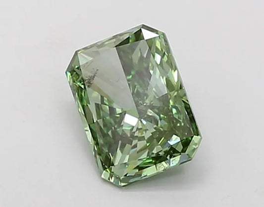 1.01ct Radiant Lab Grown Diamond (Colour Fancy Vivid Green, Clarity SI1, IGI Certified)