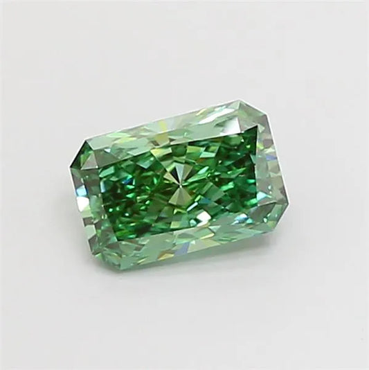 1.01ct Radiant Lab Grown Diamond (Colour Fancy Vivid Green, Clarity VS1, IGI Certified)