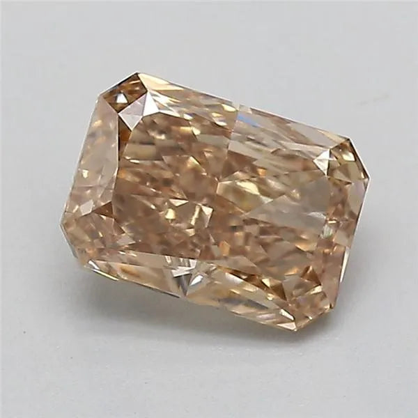 1.03ct Radiant Lab Grown Diamond (Colour Fancy Light Brown, Clarity SI2, IGI Certified)