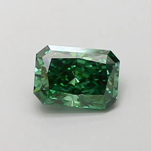 1.07ct Radiant Lab Grown Diamond (Colour Fancy Vivid Green, Clarity VS2, IGI Certified)