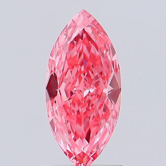 1.13ct Marquise Lab Grown Diamond (Colour Fancy Vivid Pink, Clarity VVS2, IGI Certified)