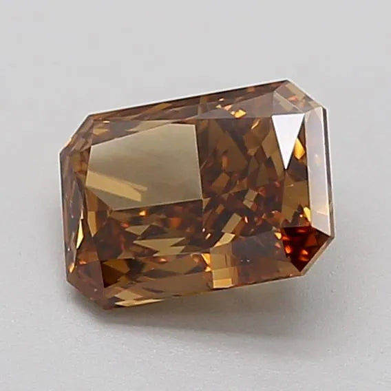 1.13ct Radiant Lab Grown Diamond (Colour Fancy Brown, Clarity VVS2, IGI Certified)