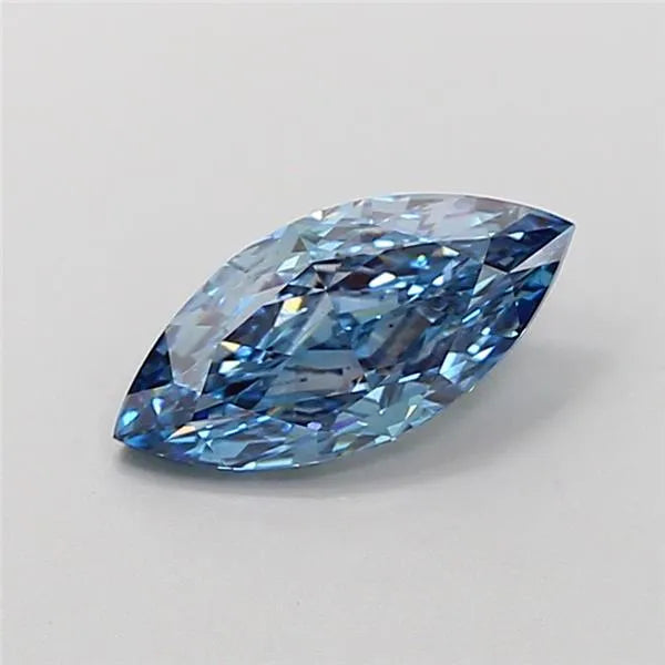 1.14ct Marquise Lab Grown Diamond (Colour Fancy Vivid Blue, Clarity VS1, IGI Certified)