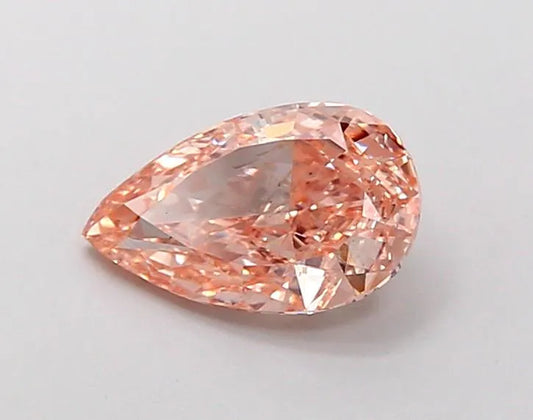 1.18ct Pear Lab Grown Diamond (Colour Fancy Brownish Orange, Clarity VS2, IGI Certified)