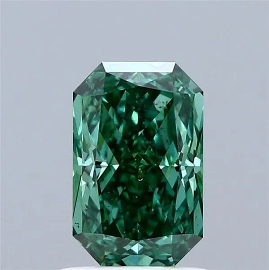 1.18ct Radiant Lab Grown Diamond (Colour Fancy Vivid Green, Clarity VS2, IGI Certified)